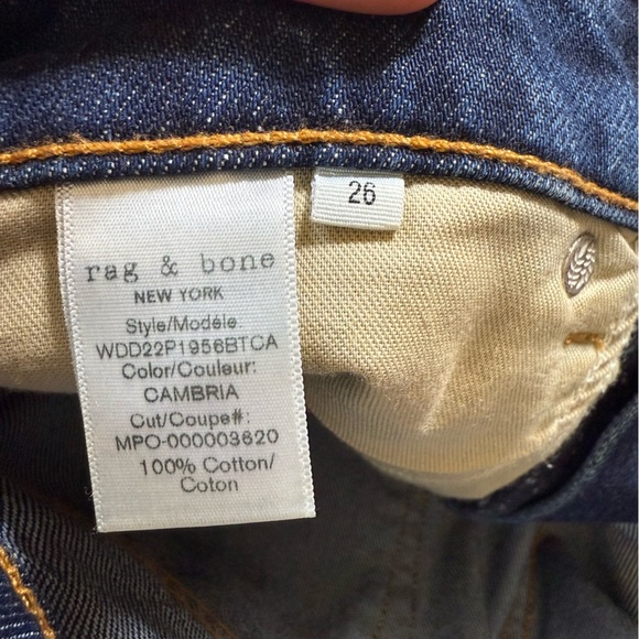 Rag & Bone Cambria Cutoff Denim Shorts Size 26 Button Fly Raw Hem - Picture 4 of 6